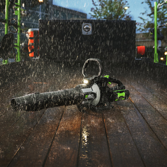 EGO leaf blower weather resistant and waterproof design