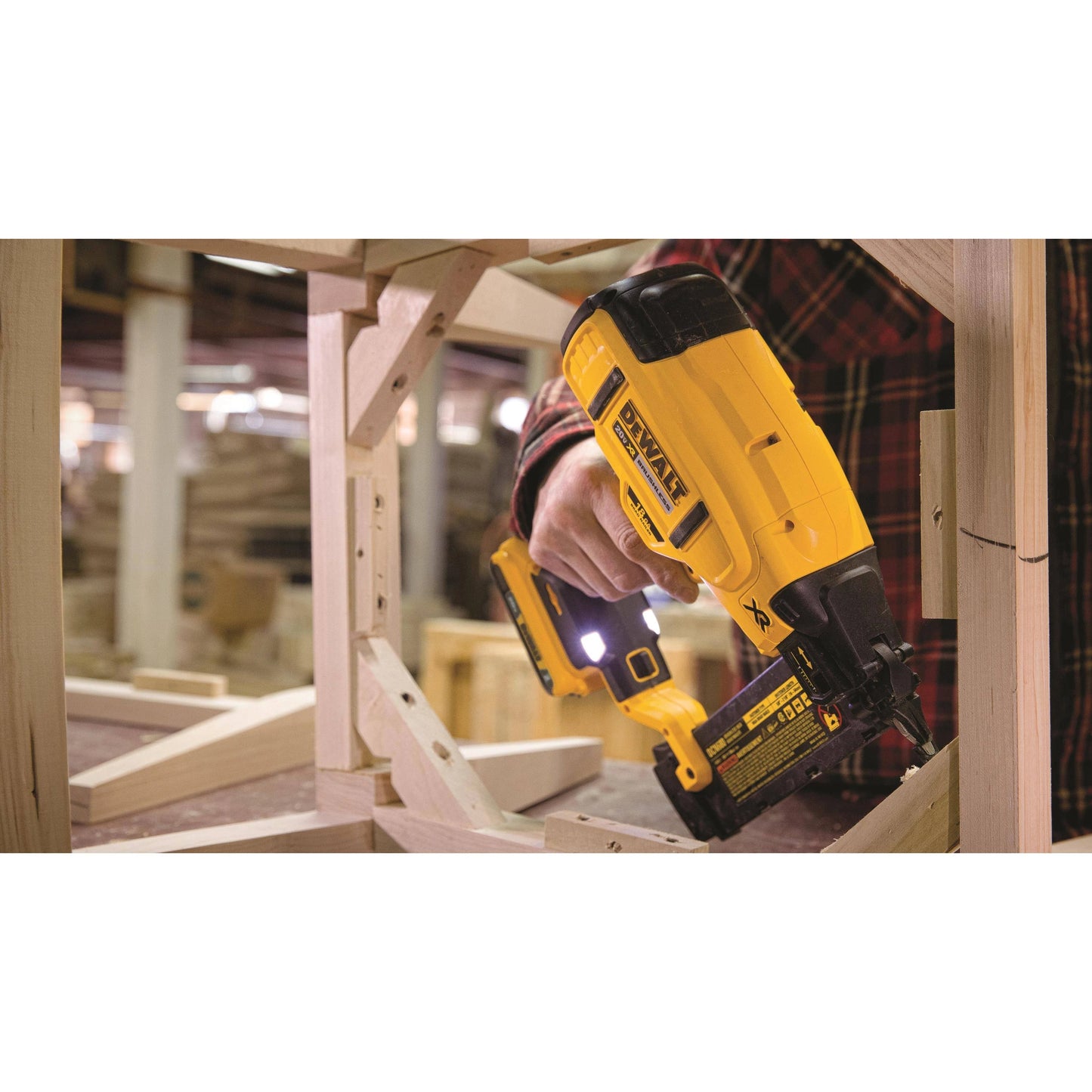 DeWalt cordless brad nailer for woodworking and trim installation