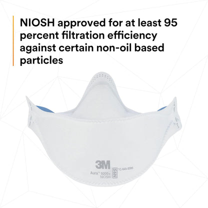 3M Aura Particulate Respirator 9205+ (5 Pk)
