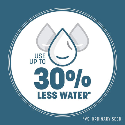 Grass seed requires 30 percent less water