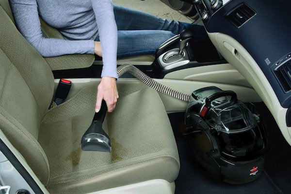Bissell spot cleaner for cleaning car seats and upholstery
