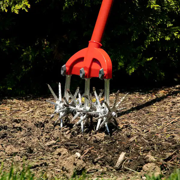 Long Handled Rotary Cultivator