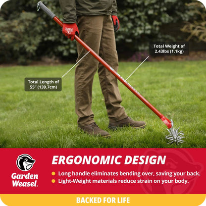 Long Handled Rotary Cultivator